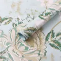 Vintage bloemrijk waterdicht boeket inpakpapier met elegant retro rozenpatroon voor decor. - 20 Stuks/Pak (56x56cm) / Licht Aquablauw