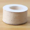 Beige rhinestone ribbon roll, 2.5cm decorative cotton band for floral bouquet and gift wrapping. - 4.0cmx10 Yards / Nude
