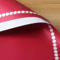 Papel de envolver flores impermeable rosa oscuro con lunares blancos para regalos. - 20 Piezas/Paquete / Burdeos