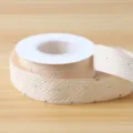 Decorative ribbon with rhinestones, 2.5cm wide cotton ribbon roll for gift wrapping and DIY crafts. - 2.5cmx10 Yards / Nude