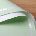 Papel de regalo floral impermeable con lunares blancos, material de envoltura de ramo verde claro - 20 Piezas/Paquete / Matcha