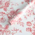 Papier de soie floral motif rose rouge emballage cadeau pour bouquet DIY emballage. - Rouge