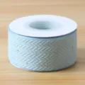 Light blue 2.5cm rhinestone cotton ribbon for gift wrapping, floral bouquets and DIY crafts. - 4.0cmx10 Yards / Blue