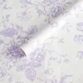 Papier de soie floral violet pour emballage de bouquet, joli papier cadeau élégant. - Violet