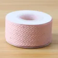 Pink Rhinestone Ribbon 2.5cm Chevron Cotton Ribbon for Gift Wrapping Floristry DIY Decor - 4.0cmx10 Yards / Light Pink