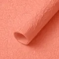 Carta da imballaggio floreale fatta a mano, carta con texture stropicciata per bouquet. - rosa pesca