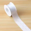White Rhinestone Ribbon Spool 2.5CM Craft Decorative Ribbon for Gift Packaging DIY - White Rhinestone Satin Ribbon (4cm x 20 Yards/Roll) / White