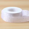White rhinestone ribbon roll 2.5cm decorative silk ribbon for gift wrapping floral bouquet DIY crafts - White Rhinestone Studded Silk Ribbon, 2.5cm*20 Yards/Roll / White