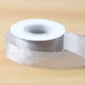 Silver rhinestone ribbon roll 2.5cm width for gift wrapping, floral bouquets, and DIY crafts. - Light Grey Rhinestone Satin Ribbon - 2.5cm x 20 Yards/Roll / Light Gray