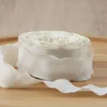 Μπεζ σουρωμένη κορδέλα για χειροτεχνίες DIY, έργα ραπτικής και διακόσμηση συσκευασίας δώρων - 2.5cmx10 Γιάρδες / Βερικοκί