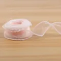 Pink pearl organza ribbon 4cm wide fishtail yarn for DIY bouquet wrapping gift packing - Beauty Pink