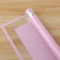 Pink border cellophane floral wrapping paper waterproof flower bouquet packing roll for florists. - 54*54cm/Sheet 20 Sheets/Pack / Lotus root pink