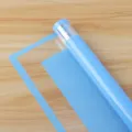Blue border transparent cellophane flower wrapping paper for floral bouquets and gift packaging. - 54*54cm/Sheet 20 Sheets/Pack / Blue