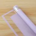 Transparent purple border cellophane wrapping paper roll for floral bouquet and gift packaging. - 54*54cm/Sheet 20 Sheets/Pack / Light Purple