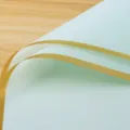 Light blue floral wrapping paper with gold edge, waterproof jelly film for DIY bouquets. - 20 Pieces/Pack / Clear Sky Blue