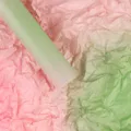 Gradient tissue paper for floral bouquet wrapping, pink and green hand kneaded packaging material. - 20 Sheets/Pack (50x70cm) / Dark Pink Green