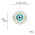 Evil eye embroidered patch clothing backpack diy decorative applique badge size 5.7cm - Evil Eye Style (11915)