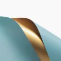 Blauwe en gouden waterdichte bloemeninpakpapierrol voor DIY bloemboeketten en geschenken. - Voordeelverpakking 20 Vellen / Grijsblauw