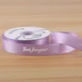 Purple satin ribbon 2.5cm width with Just for you text for gift wrapping flower bouquet decoration. - just for you 2.5CM*30 Yards/Roll / Light Purple