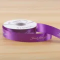 2.5cm purple ribbon with english letters just for you for flower bouquet gift wrapping 1 roll - just for you 2.5CM*30 Yards/Roll / Deep purple