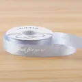 2.5cm satin ribbon roll light blue gift wrapping ribbon floral bouquet packaging supply - just for you 2.5CM*30 Yards/Roll / Sky Blue