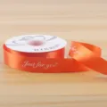 2.5cm Πορτοκαλί Σατέν Κορδέλα Just For You Εκτύπωση Συσκευασία Δώρου Μπουκέτο - just for you 2.5CM*30 Giardia/Rollo / Πορτοκαλί Hermes