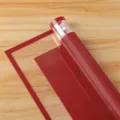Red border OPP waterproof cellophane wrapping paper roll for floral bouquet and gift packing. - 54*54cm/Sheet 20 Sheets/Pack / Burgundy