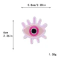 Pink evil eye embroidered patch badge for DIY clothing bags hats decoration accessories - Evil Eye Style (11930)