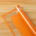 Orange border OPP cellophane floral wrapping paper roll for bouquet flower packaging supply - 54*54cm/Sheet 20 Sheets/Pack / Summer Orange