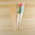 Sachet d'emballage transparent pour fleur unique bouquet de roses et accessoires floraux - 50 Pièces/Sac / Couleur Kraft