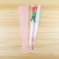 Sac d'emballage de fleurs unique avec bouquet de roses artificielles pour la Saint-Valentin. - 50 Pièces/Sac / Rose Clair