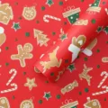 Weihnachtliches wasserdichtes BOPP Blumen-Geschenkpapier Rollen für Blumensträuße. - 20 Stück/Packung / Rot Heiligabend