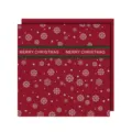 Weihnachten wasserdichtes Geschenkpapier für DIY Blumensträuße und Apfelverpackung. - 20 Stück/Packung / Rot Schneeflocke Typ B