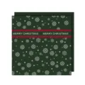 Weihnachten wasserdichtes Geschenkpapier für DIY Blumenstrauß und schöne Apfelverpackung. - 20 Stück/Packung / Grün Schneeflocke Typ B