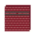 Rotes Weihnachtsbäume Geschenkpapier wasserdicht Blumenverpackung für DIY Sträuße 2025 - 20 Stück/Packung / Rot Weihnachtsbaum Typ B