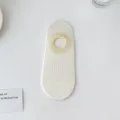 Calcetines invisibles mujer algodón finos bicolor, transpirables antideslizantes cortos. - Puños de calcetines amarillos