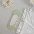 Donne estate verde chiaro calzini invisibili traspiranti antiscivolo fantasmini - Taglia unica / Verde Erba
