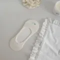 Calzini invisibili taglio basso donna bianco fibra di bambù traspirante tinta unita estate - Taglia unica / Bianco