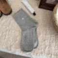 Calzini grigi donna motivo cuore carino cotone morbido traspirante abbigliamento casual - Grigio chiaro