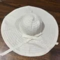 Chapeau de soleil femme large bord pliable blanc plage protection UV ete chapeau neuf - Beige