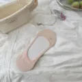 Calzini invisibili donna scollati, design rosa nudo sottile e traspirante per uso quotidiano. - Rosa Latte