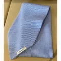 Soft knit winter short scarf, cozy ribbed warm neckwear for women stylish daily wear. - Sky Blue