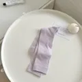 Comfortable ribbed mid-calf slouchy socks for women, soft cotton casual daily wear styles. - One Size / Taro Purple
