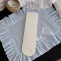 White mesh mid-tube socks for women, spring and summer sweet style lettuce edge hosiery. - U2-1213 Cream White
