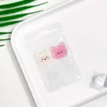 Leuke cartoon beer acryl paperclips set, creatieve studenten kantoor bladwijzers. - Berenkop / 2 Stuks/Set / Crème + Roze