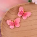 Accesorios de resina de mariposa degradada brillante para funda de teléfono DIY horquilla - Rosa oscuro