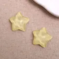 Parche de estrella de resina transparente accesorios DIY para pinzas y fundas de teléfono. - Amarillo Una Pieza