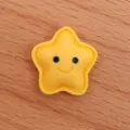 Cute yellow star resin cabochon flatback for DIY phone case hair clip craft accessories - Yellow Star