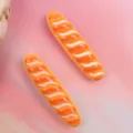 Resin baguette bread cabochons for DIY phone case hair clip jewelry making accessories. - Style 5