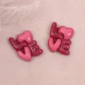 Dijes de resina de amor brillante dulce DIY hechos a mano funda de teléfono accesorios - Rojo Una Pieza